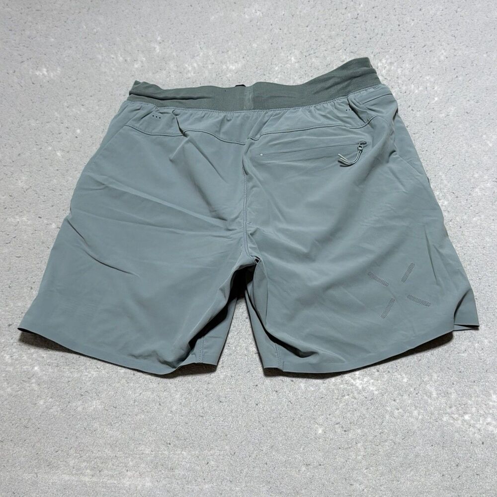 Ten Thousand Interval Shorts Mens Small Blue 7” Stretch Lined Gym Performance